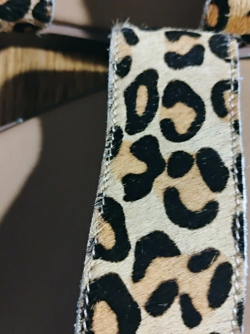 Yellow Box Leopard Print Double-Strap Slide Sandals - Tan/Black - Picture 10 of 10